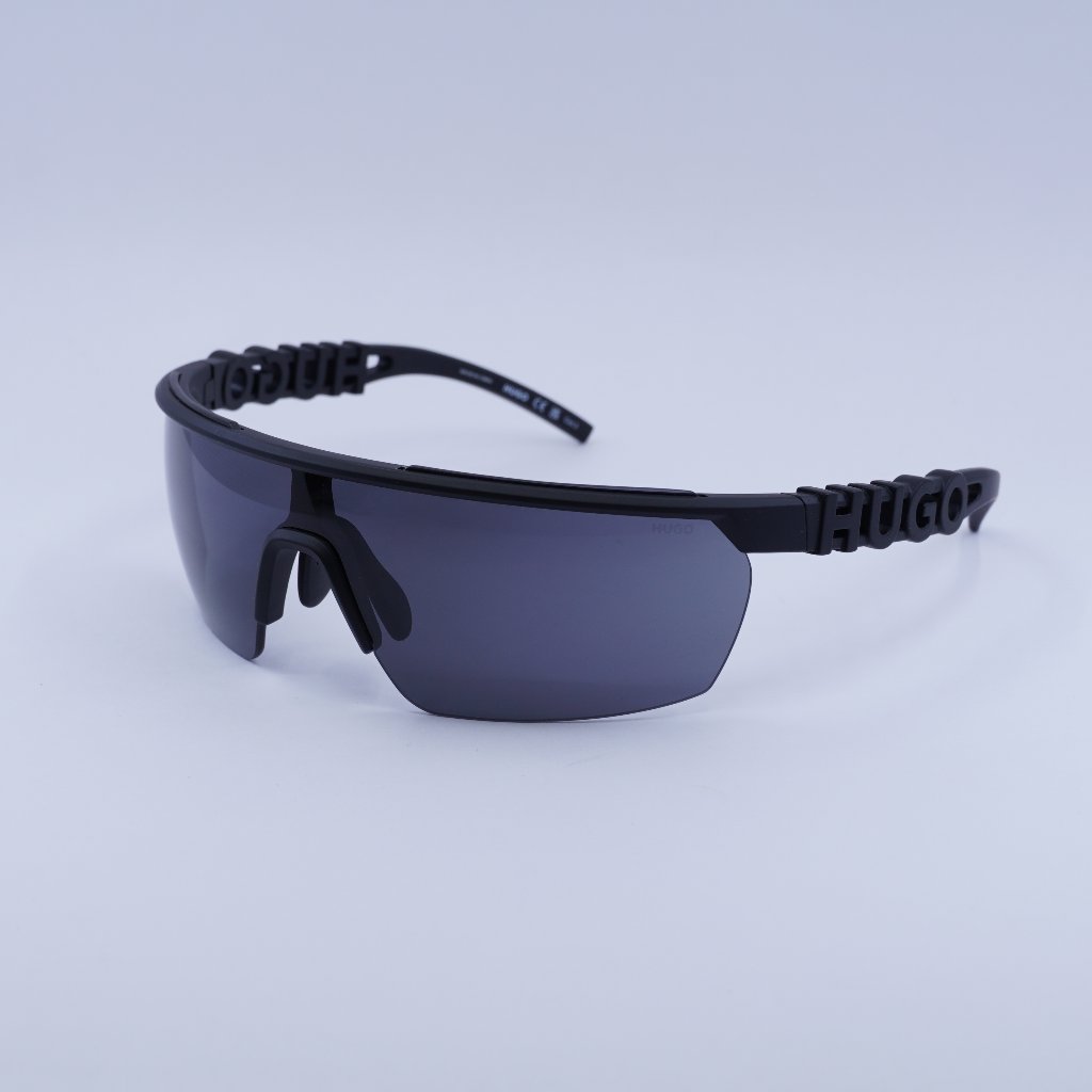 New Hugo Boss Hg 1284/S 0807 Ir Sunglasses - Black Frame, Grey Lenses